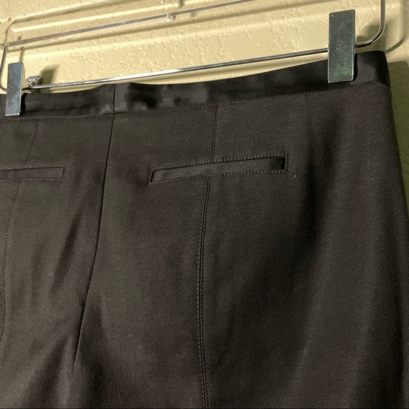 ATM Anthony Thomas Melillo Cuffed Ponte Pants Black Satin Womens Size 6 - Picture 3 of 10